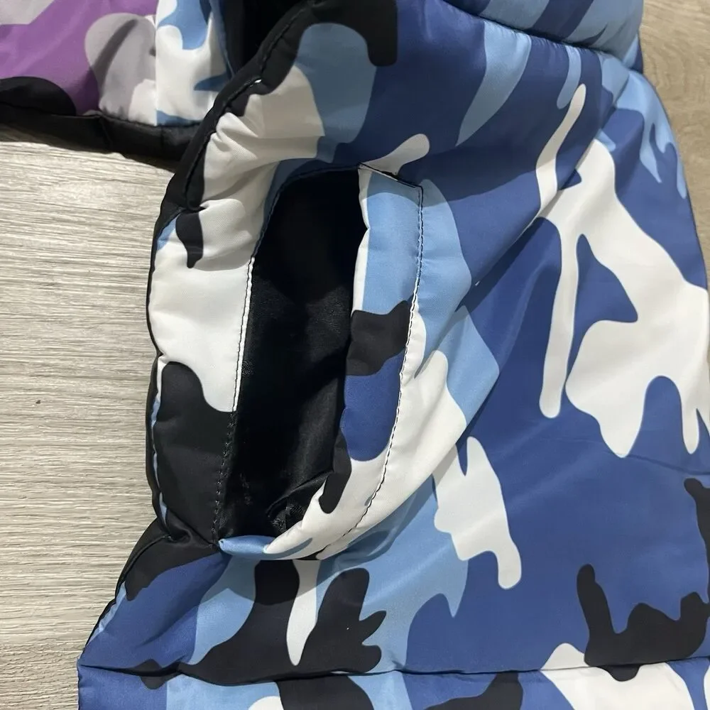 Nicopanda Urban Outiftters Camo Maxi Puffer Scarf With Pockets Multi Colored